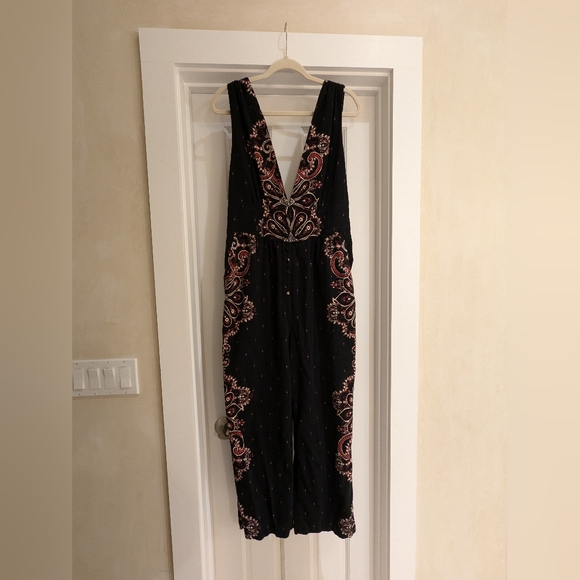 Free People Setting Sun Cotton Jumpsuit M - Picture 3 of 10